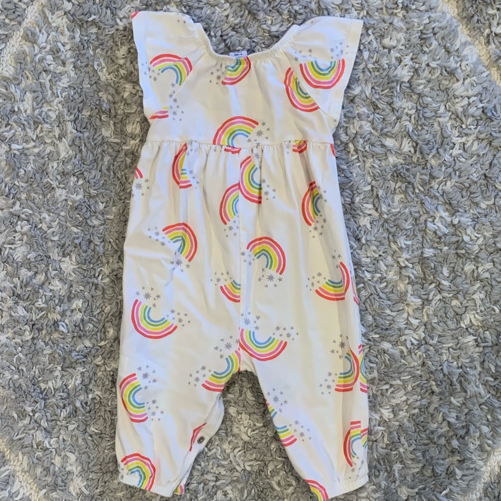 6-12month girls Old Navy rainbow jumpsuit